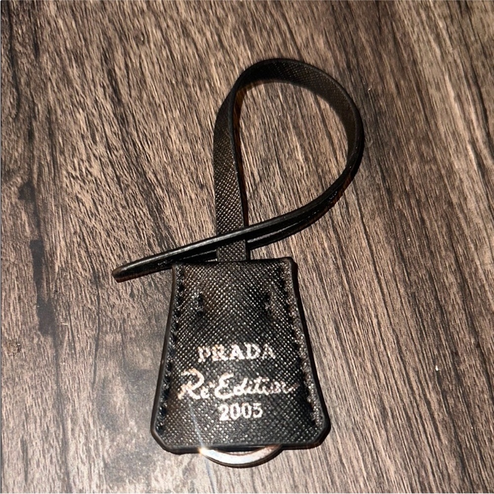 Prada key tag
